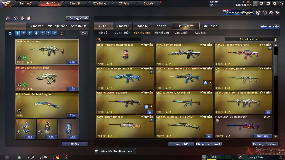 shop acc cf uy tin gia re